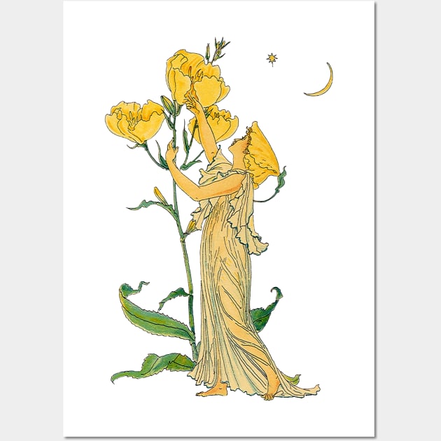 Evening Primrose by Walter Crane Wall Art by MasterpieceCafe